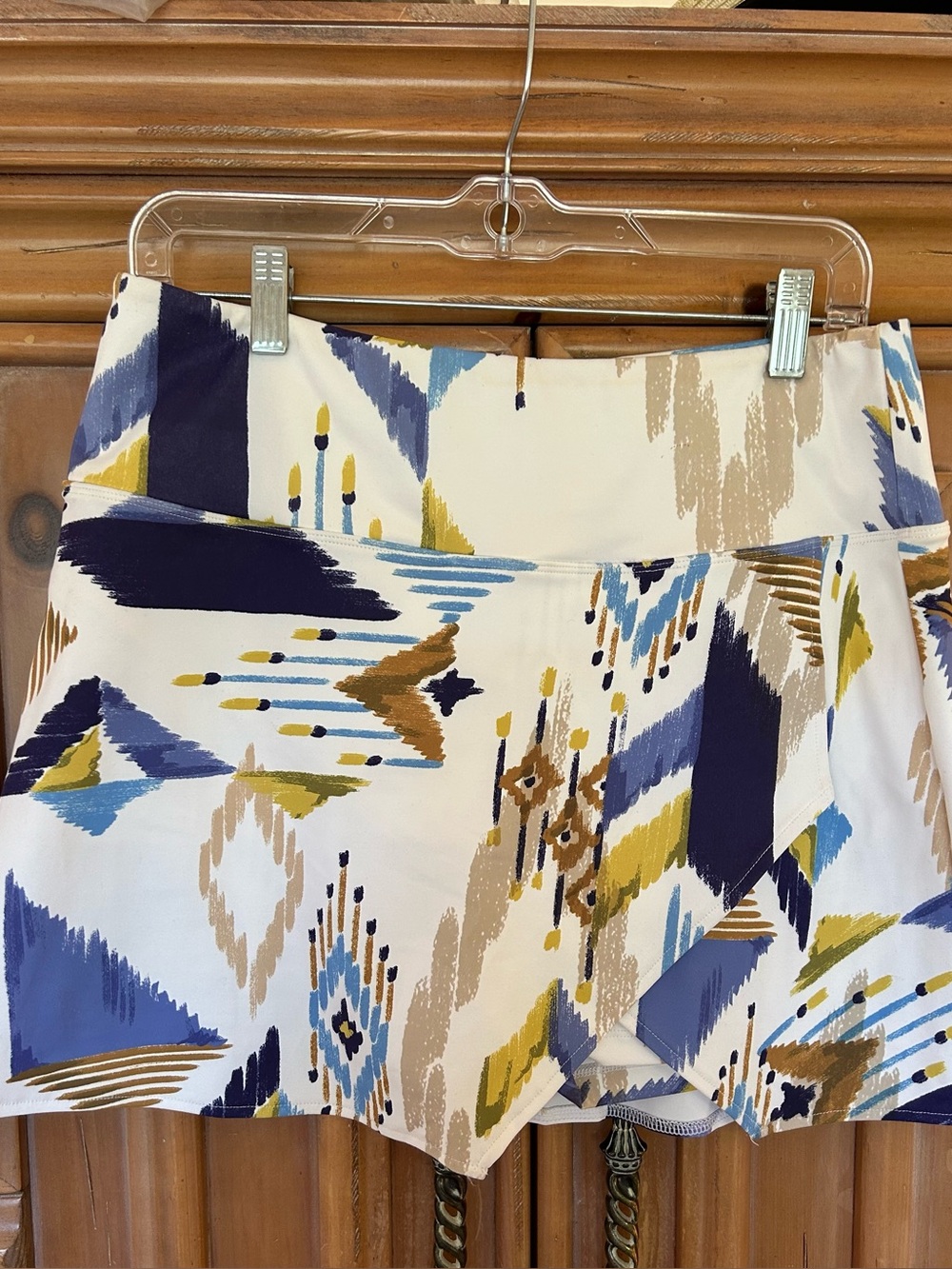 Savvi print skirt, multi color, size L